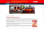 Screenshot der Webpräsenz der Freiwillige Feuerwehr Gellep-Stratum